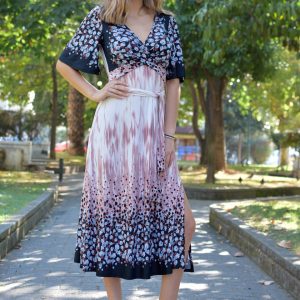 BELL SLEEVE LONG DRESS