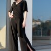 BLACK EVENING MAXI JUMPSUIT