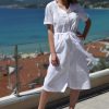 WHITE BRODERIE DRESS