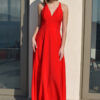 EVENING RED MAXI DRESS