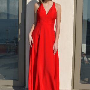 EVENING RED MAXI DRESS