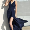 DARK BLUE EVENING MAXI DRESS